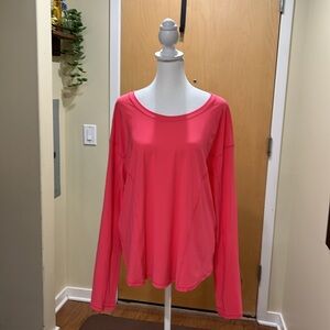 Lululemon Coral Never Worn Long Sleeve Top Size 12